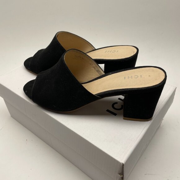 Ichi mules vegan black suede 38 us size 37 Canadian size - Picture 6 of 6